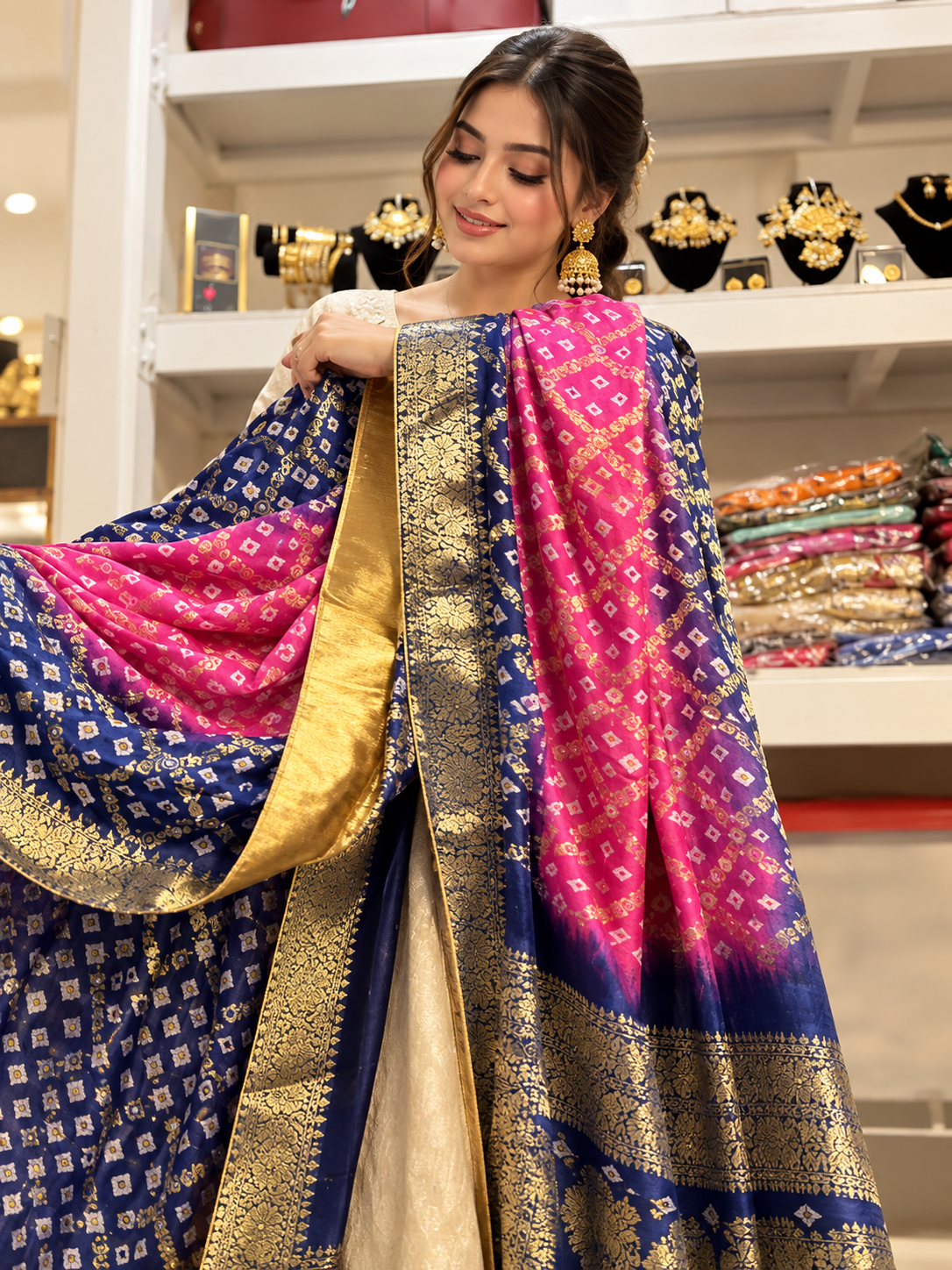 Beautiful pink duppata