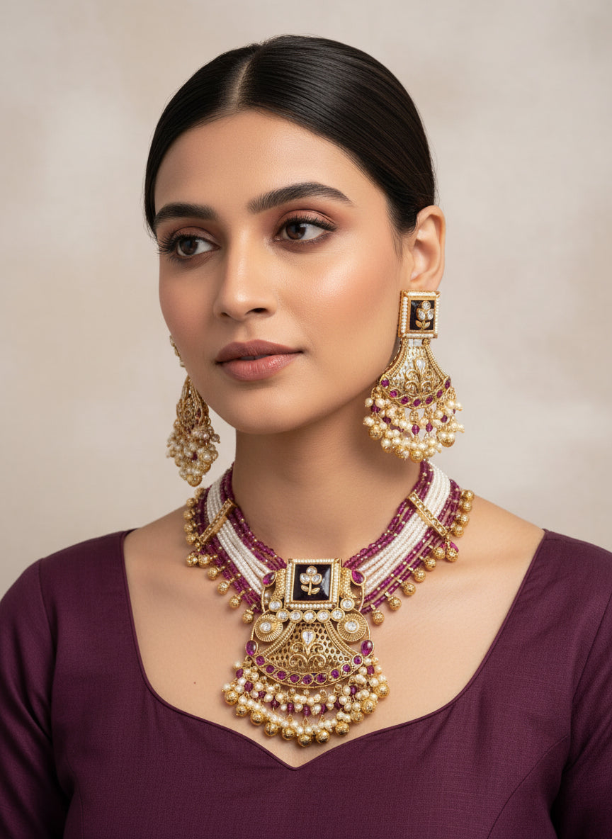 Beautiful ruby heritage set