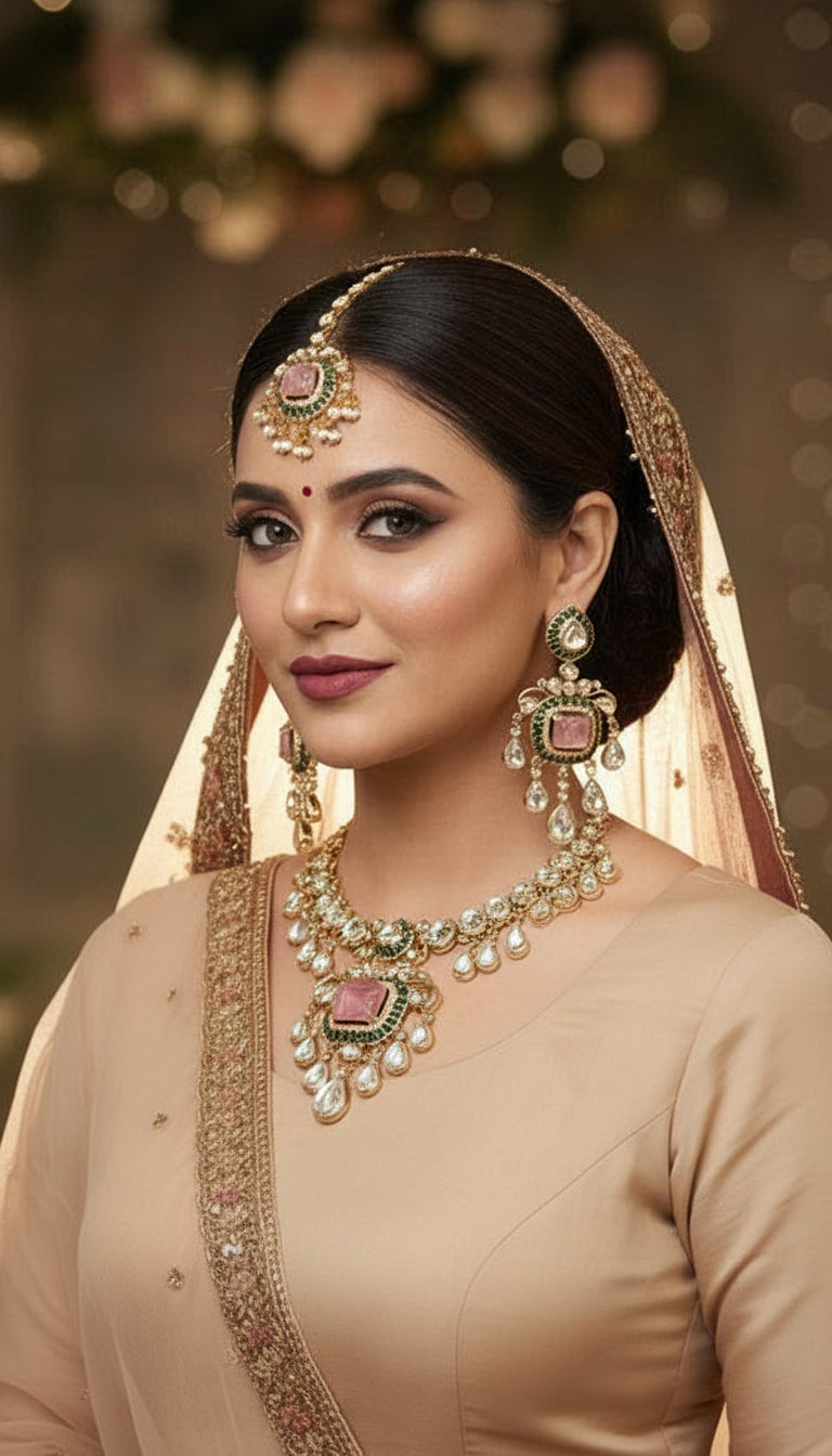 Beautiful tyani kundan set