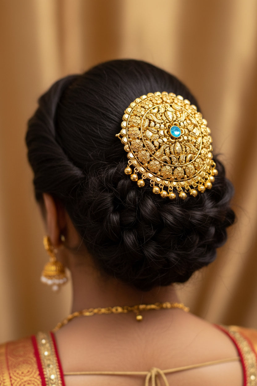 Gold plated hair clips