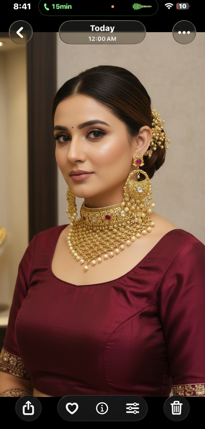 1 gram gold plated set