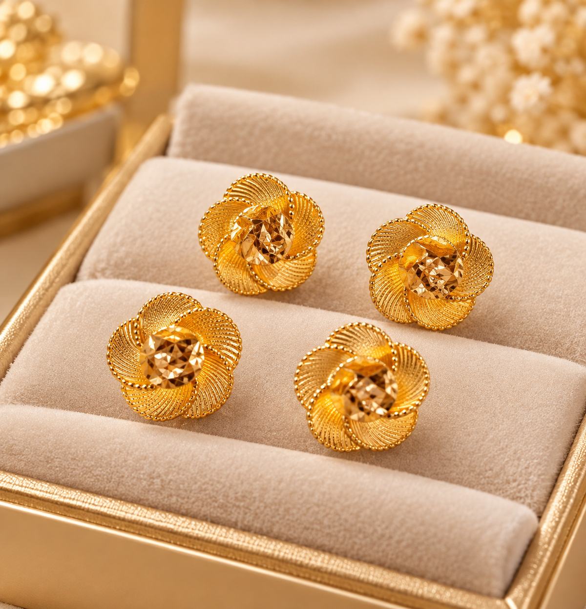 Gold plated stud