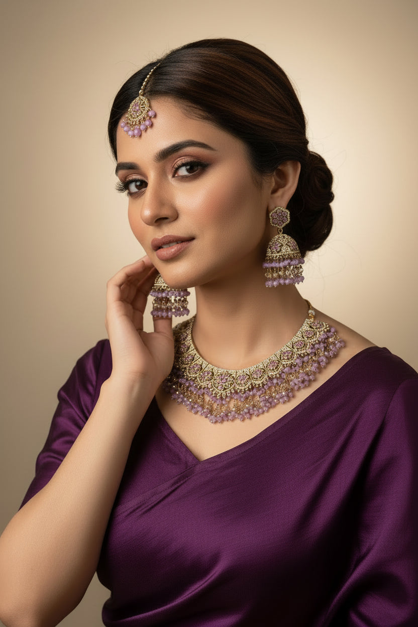 Lavender polki set