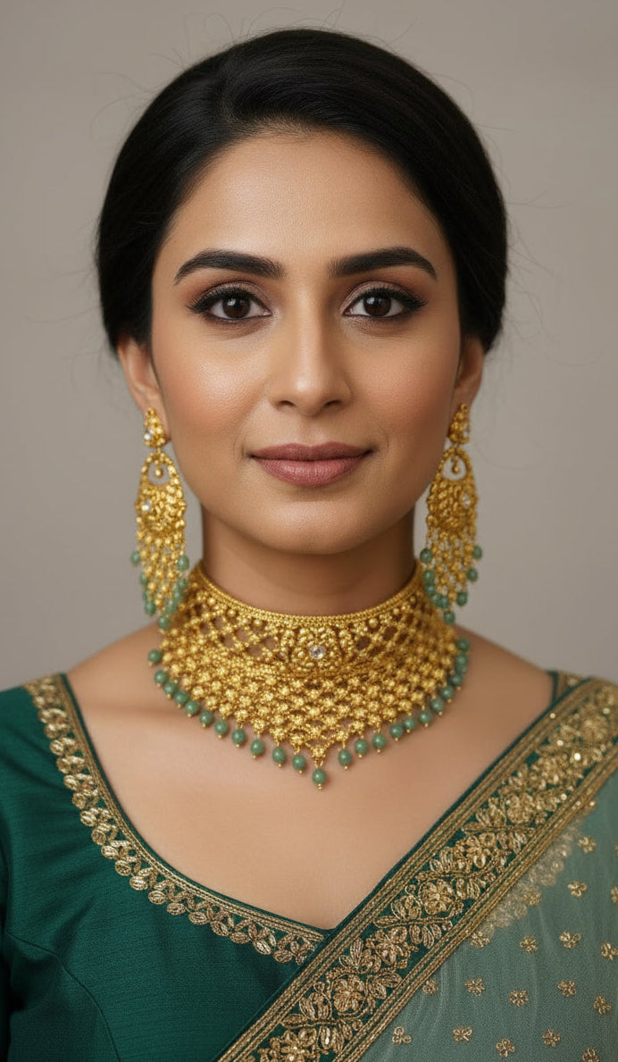 1 gram gold plated set