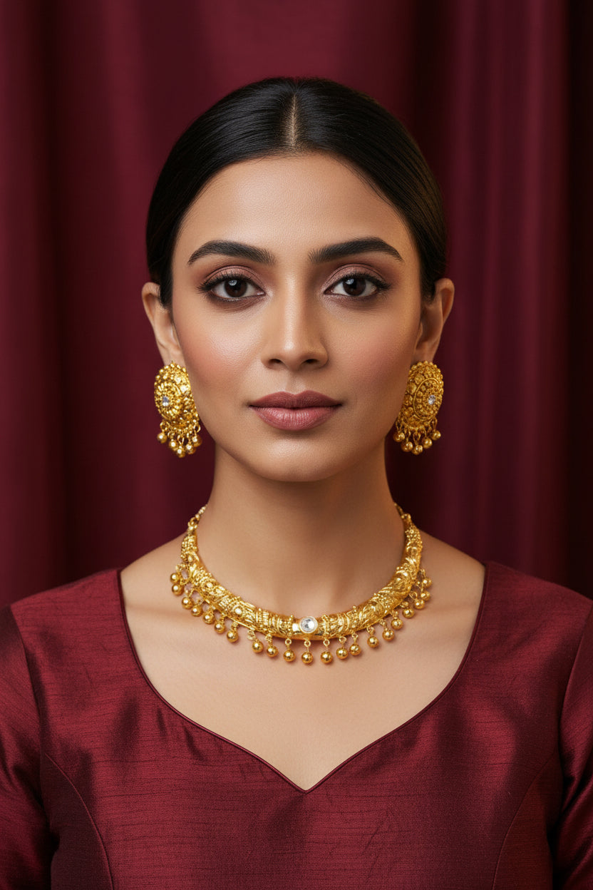 Gold plated hasli set