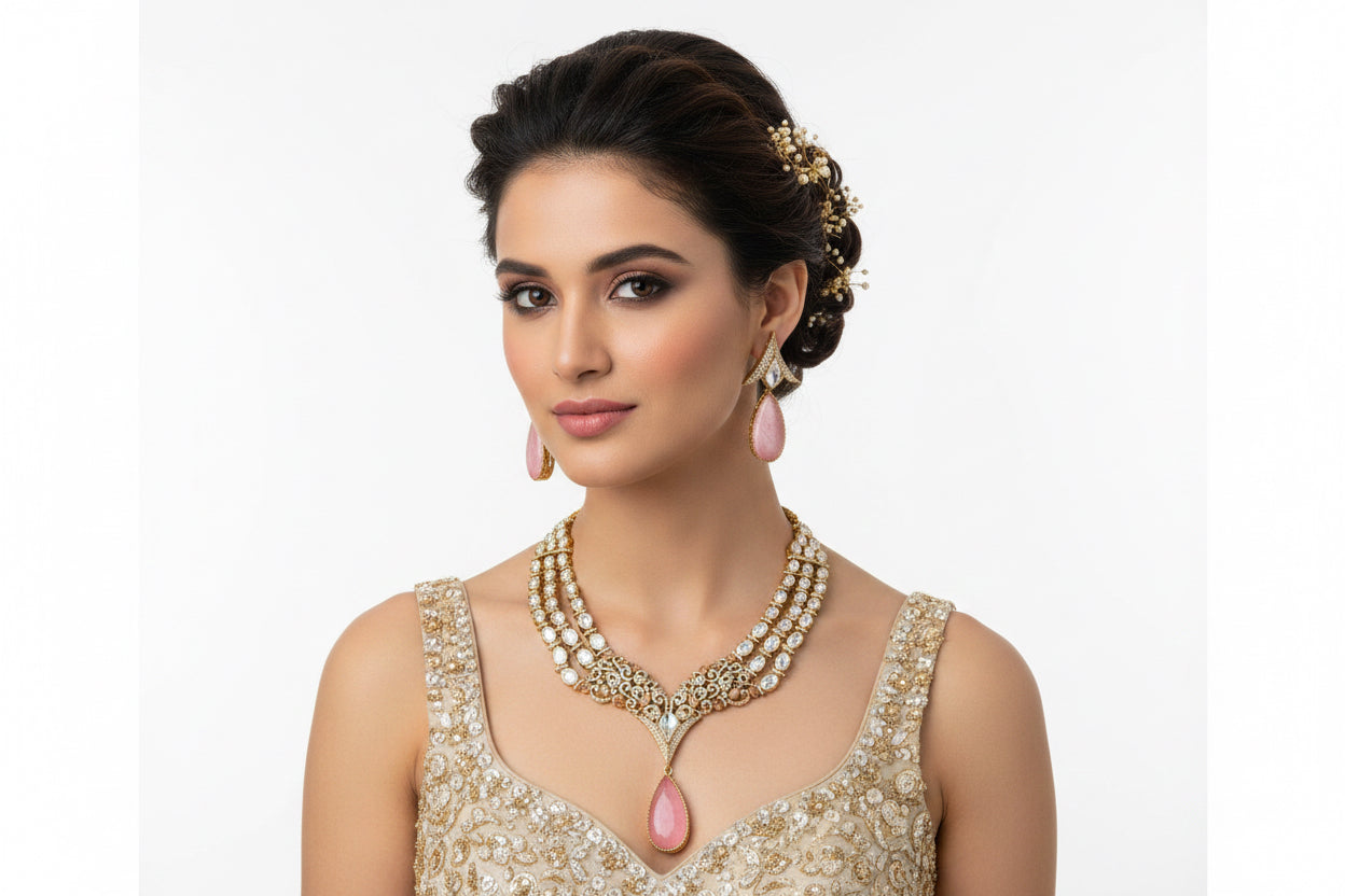 Beautiful doublet stone set