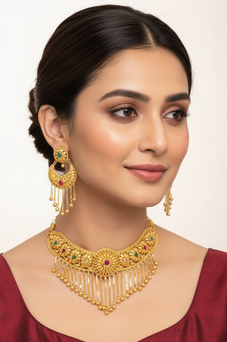Gold plated beautiful multiset