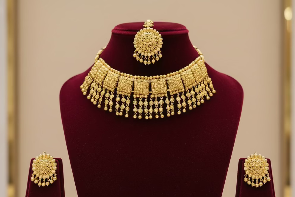 Gold plated waterfall set